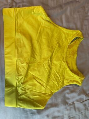 Bright Yellow Fabletics Bra